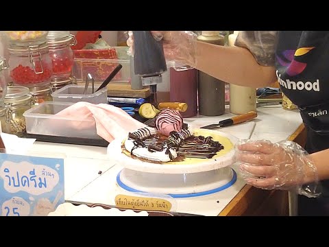 Crepes Nutella Oreo Chocolate Strawberry Ice Cream Deluxe Gold Dessert Street Food | Food News Video