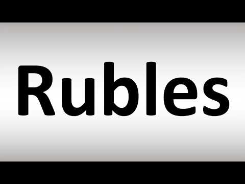 How to Pronounce Rubles