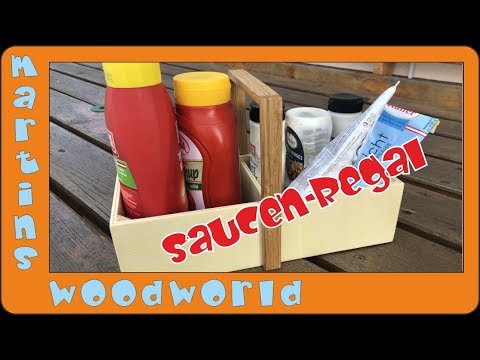 Grillsaucenregal (Menage) mit Tragegriff