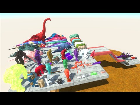 Colors Animals Race Obstacle Small Land Mines #10 - Animal Revolt Battle Simulator
