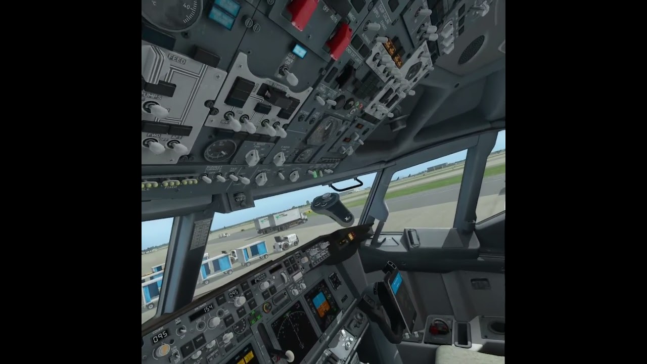 Starting the Boeing 737-800 in xplane-11 vr #iafplane #airplane #aviation #aforaeriplane #aeroplane