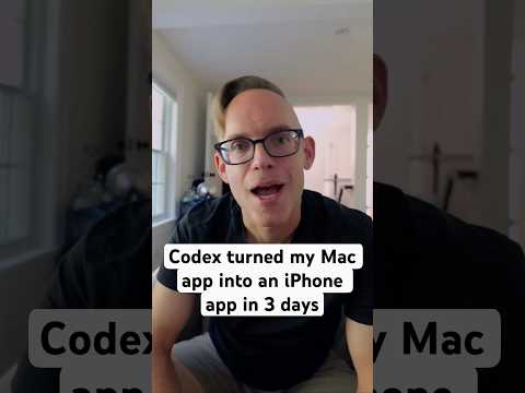 Codex turned my Mac app into an iPhone app in 3 days @OpenAI thumbnail