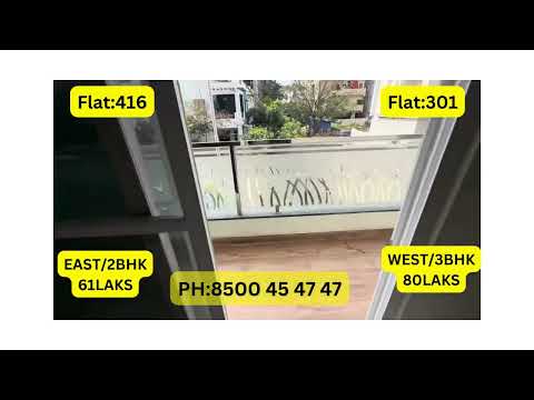 Direct Sale Offer Ready to Move Gated community brand new flat @ PragathiNagar @ 61LAKS