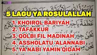 Download lagu 5 LAGU YA ROSULALLAH| Belajar Dibaan Sholawat Diba' Maulid Diba' Barzanji Untuk Pemula TERMUDAH mp3