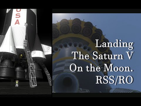 Landing a Saturn V on the MOON! [KSP RSS/RO]