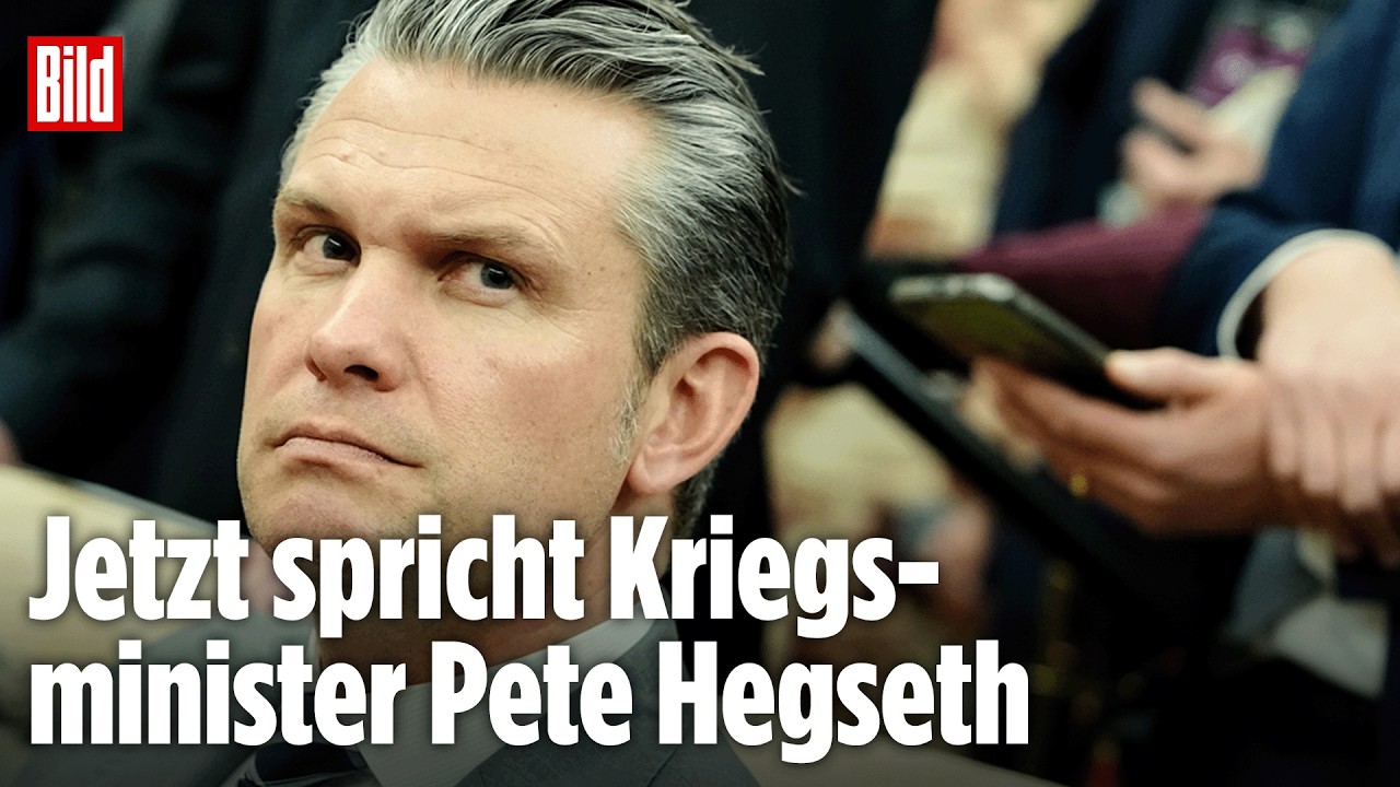 Pete Hegseth über Operation „Epische Wut": Live bei BILD