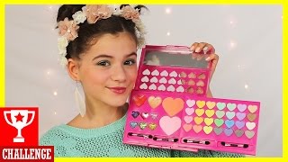 FULL FACE USING ONLY KIDS MAKEUP Challenge! | KITTIESMAMA