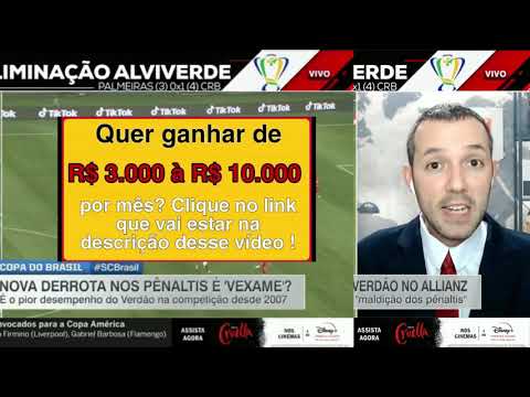 SPORT CENTER ESPN - VEXAME - PALMEIRAS 0 X 1 CRB ALVIVERDE PERDE E ESTÁ ELIMINADO DA COPA DO BRASIL