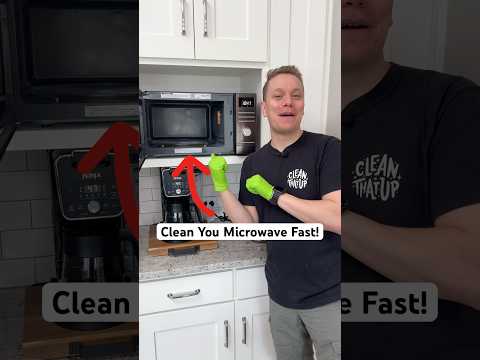 The Fastest Way To Clean Your Microwave #springcleaningspree2025 #cleaning #howto