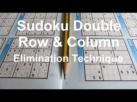 Sudoku Primer 168 - Sudoku Double Row-Column Elimination Technique