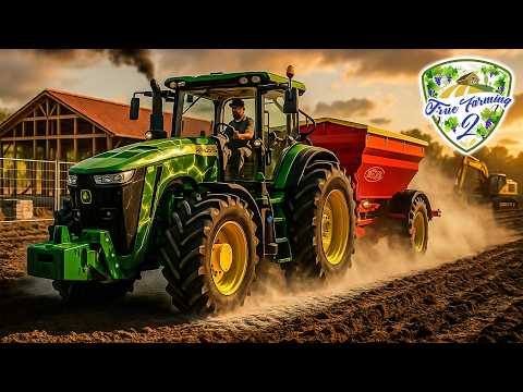 Kalken mit Power! 💥 John Deere 8R & Schweinestall-Check 🐷 True Farming 2 #672