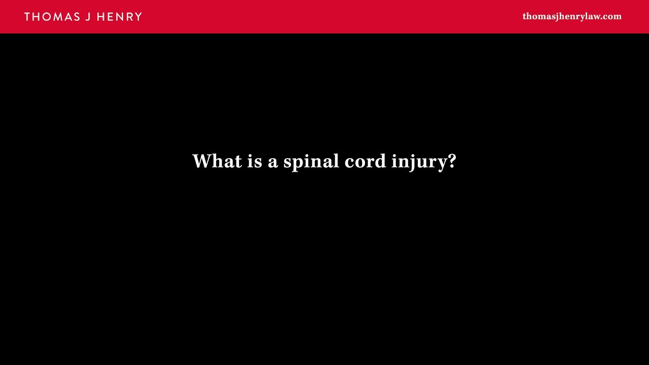 What is a Spinal Cord Injury?