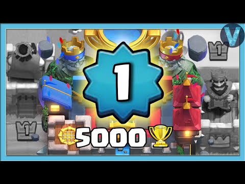 От 0 до 5000 кубков за 1 день. Спидран на 1 уровне! / Clash Royale