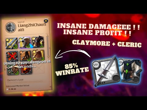 INSANE DAMAGE WITH CLAYMORE ! ! | ASIA SERVER | MONEY MAKING | CORRUPTED DUNGEON | ALBION ONLINE |