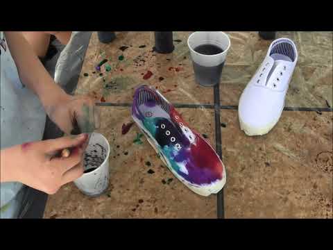 How to Tie-Dye Canvas Sneakers