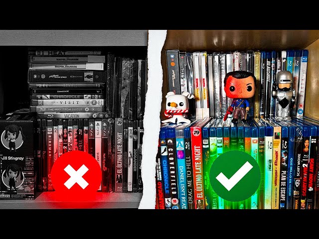 Vídeo relacionado con SILD Home - Organizador de Almacenamiento para 80 DVD, BluRay, Películas, Medios y Videojuegos PS4 - Soportes Apilables (Paquete de 2)