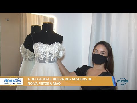 A delicadeza e beleza dos vestidos de noiva feitos à mão 01 02 2022