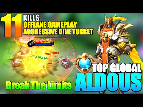 SUPREME Top Global Aldous Gameplay Aggressive By. Break The Limits [TOP GLOBAL ALDOUS 2021] - MLBB