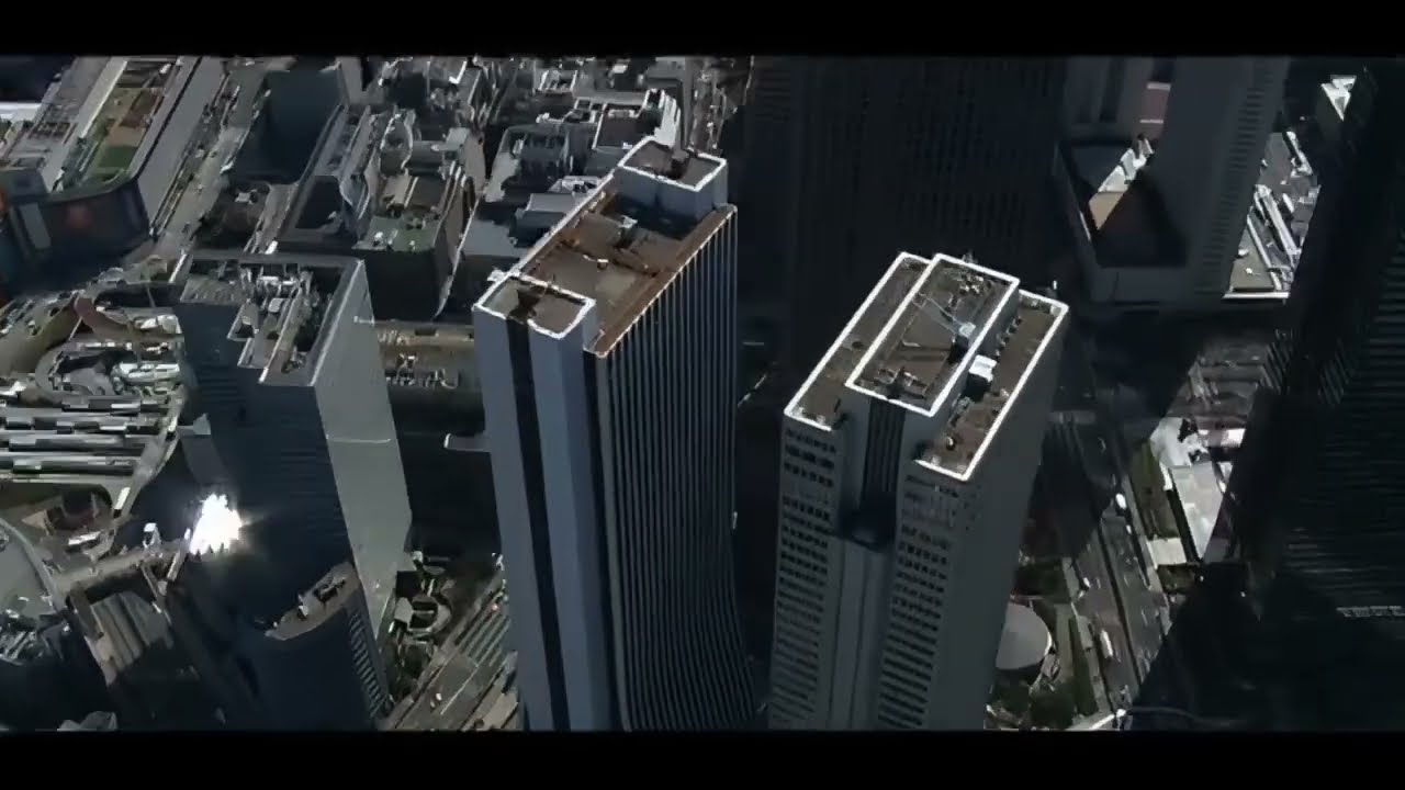 Tokyo Fly Over (circa 2003) ML Upscaled to 720p