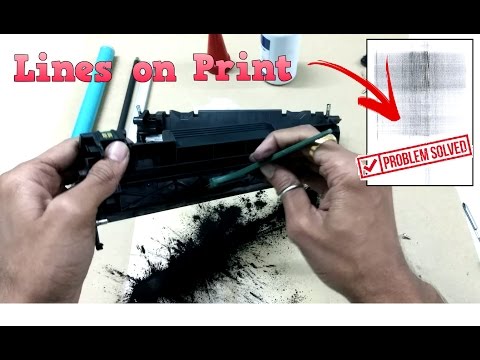 How to clean and replace change open opc drum of hp 88a cart...