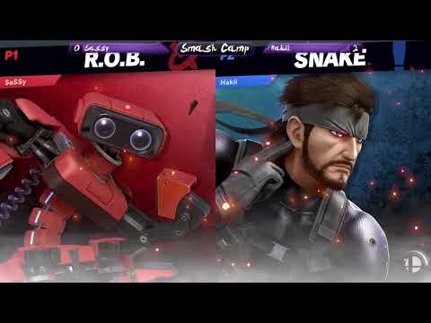 Smash Camp #3 [Winner's Finals] - SaSSy (Mii Gunner/R.O.B.) vs Hakii (Snake)