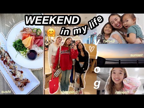 WEEKEND IN MY LIFE after a long week at school