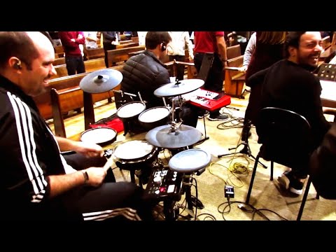 CANTE EM PAZ - Na Batera com Osvaldo Junior - Baixo e Batera!🥁🎸