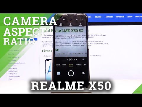 How to Set Up Camera Aspect Ratio in Realme X50 - Change Aspect Ratio in Camera Settings