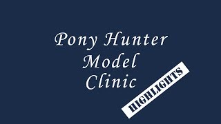 Pony Hunter Model Clinic Highlights