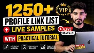 Free Profile Backlinks Class 03 | Boost SEO Ranking with 1250+ Sites