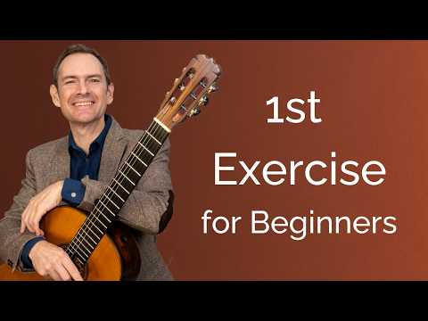 First Classical Guitar Finger Exercise for Beginners - Limber up and get started!