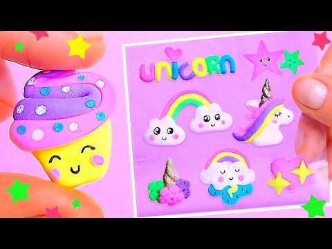 DIY 3D Unicorn Stickers, Learn How To Make Cutest Unicorn Crafts & School Supplies Video