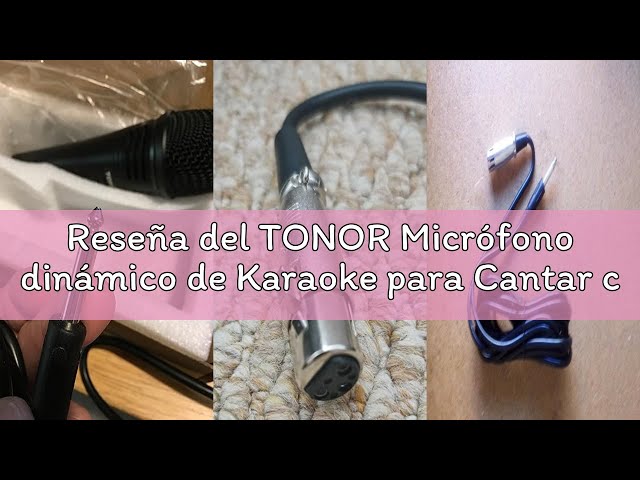 Vídeo relacionado con TONOR Micrófono Karaoke dinámico para Cantar con Cable XLR de 5m(500 cm), micrófono de Mano de Metal Compatible con máquina de Karaoke, Altavoz/Amplificador/Mezclador para Cantar Karaoke, Habla, Boda
