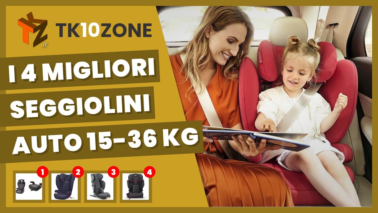 I 4 migliori seggiolini auto 15-36 kg