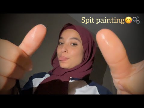 ASMR Spit Painting You | Fast and aggressive mouth sounds💋✨