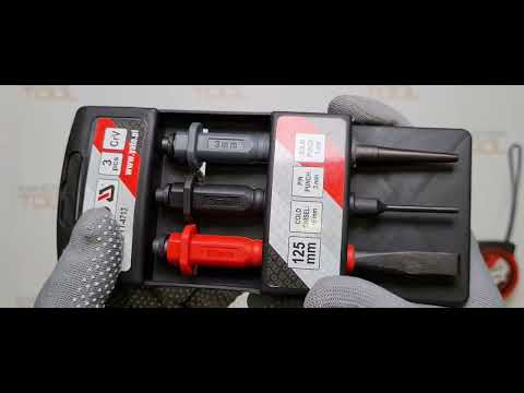 Набор кернов и зубил YATO (YT-4713), 3 шт, длина 125 мм