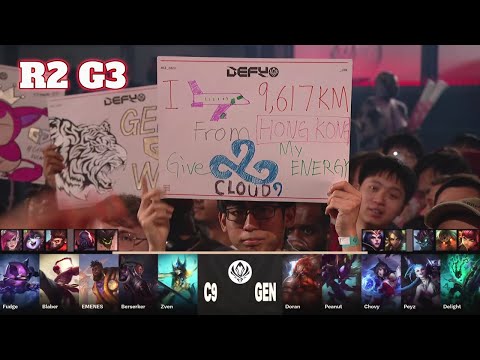 GEN vs C9 - Game 3 | Round 2 LoL MSI 2023 Main Stage | Gen.G vs Cloud 9 G3 full game