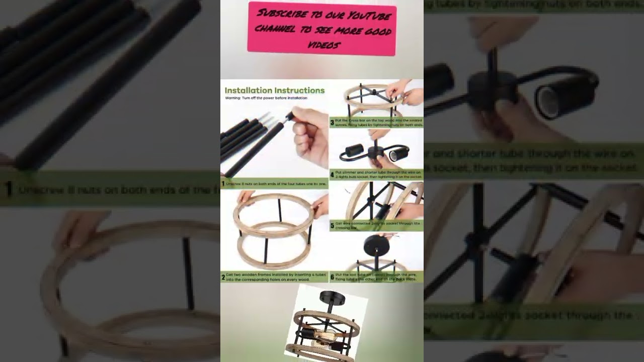 Retro Semi Flush Mount Ceiling Light Fixture, Lamp for Hallway Entryway Bedroom Farmhouse DiningRoom