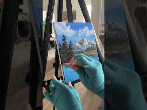 Relaxing Bob Ross Painting #peaceful #painting #bobross