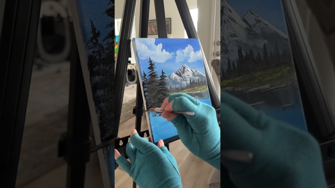 Relaxing Bob Ross Painting #peaceful #painting #bobross