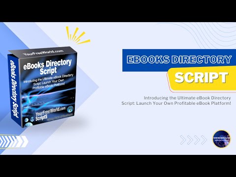 eBooks Directory Script video demo
