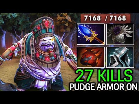 Pudge Mid Armor On – Raid Boss 27 Kills Show His Power Hook Dota 2
