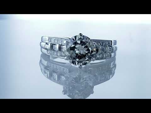 2.85ctw Round Brilliant Natural Diamond engagement ring