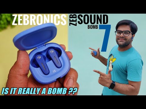 Thumbnail for Zebronics Sound Bomb 7 True Wireless Earbuds Under 1500 ⚡⚡ is it Really a Bomb 💣💣💥