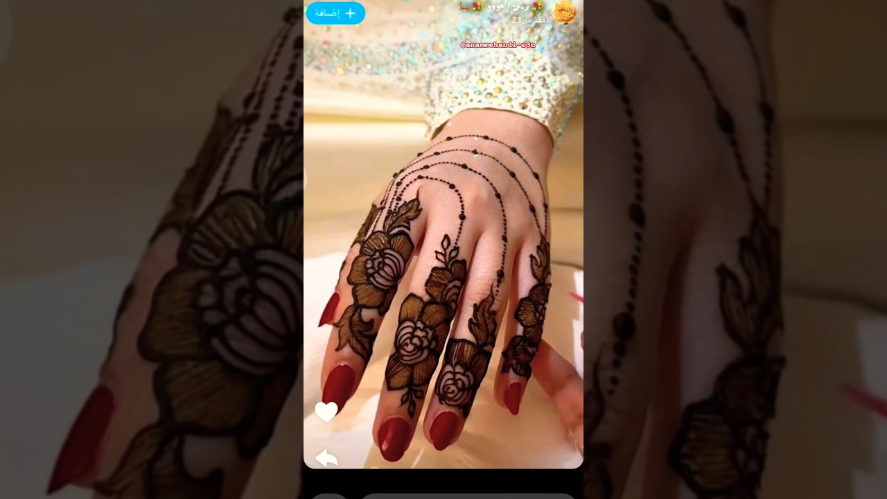 🌿trending sawan special mehandidesign for back hand♥️🥀#trendingshorts #trending mehandidesign #hena