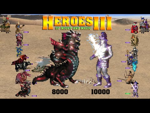 HEROES 3 COMBAT 8000 EACH SLOT FORTRESS VS 10000 EACH SLOT TOWER L9