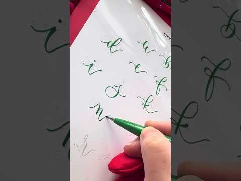 Praznična kaligrafija - Osnovne poteze in minuskule