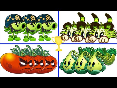 Team Tiger Grass Vs 03 Team plants - Which Team Will Win? - PvZ 2 Team Plants
