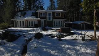 Beach House on a bluebird day (4K resolution)