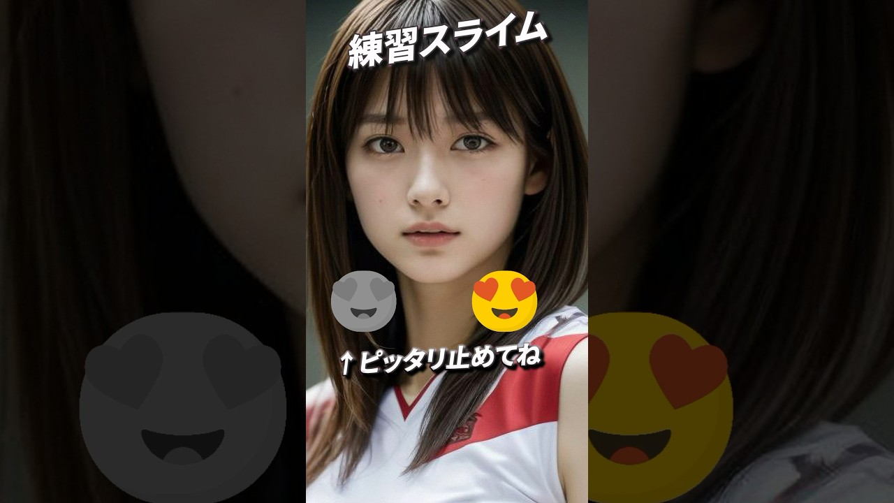 練習スライム #かわいい #ピタ止めチャレンジ #バレーボール #ピタ止め画像 #shorts